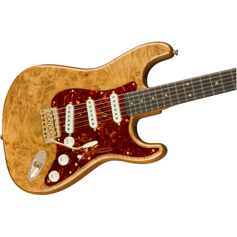 FENDER CUSTOM SHOP Artisan Maple Burl Strat NOS Ebony Madagascar Fingerboard Aged Natural