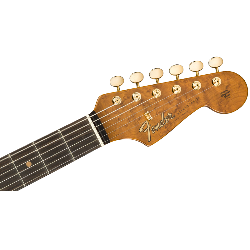 FENDER CUSTOM SHOP Artisan Maple Burl Strat NOS Ebony Madagascar Fingerboard Aged Natural