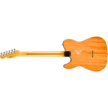 FENDER CUSTOM SHOP Dual Stack HS Tele Relic 3A touche palissandre Gold Sparkle Top avec Natural Body