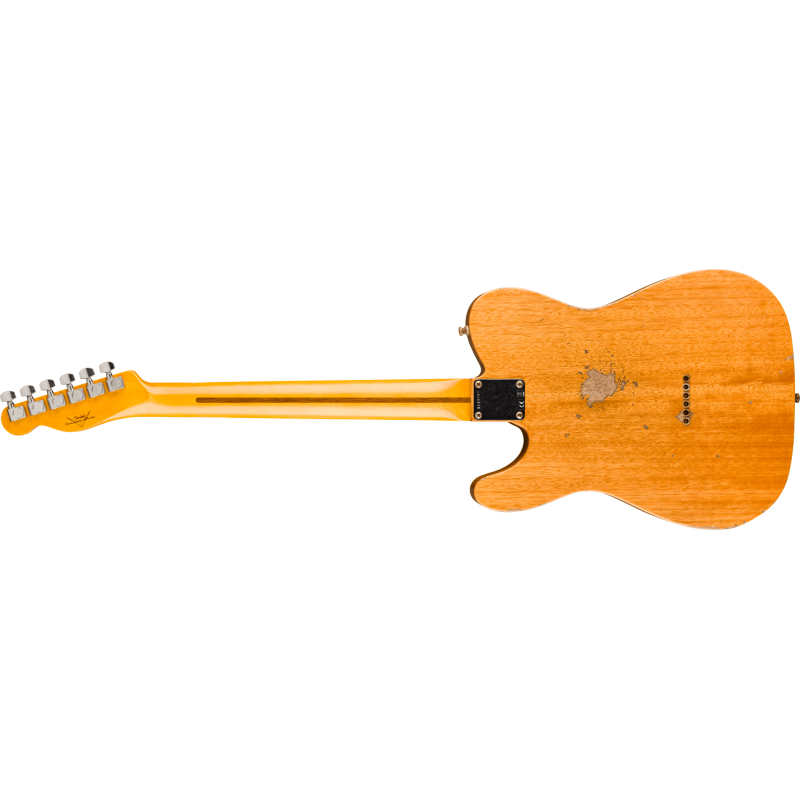 FENDER CUSTOM SHOP Dual Stack HS Tele Relic 3A touche palissandre Sea Foam Sparkle