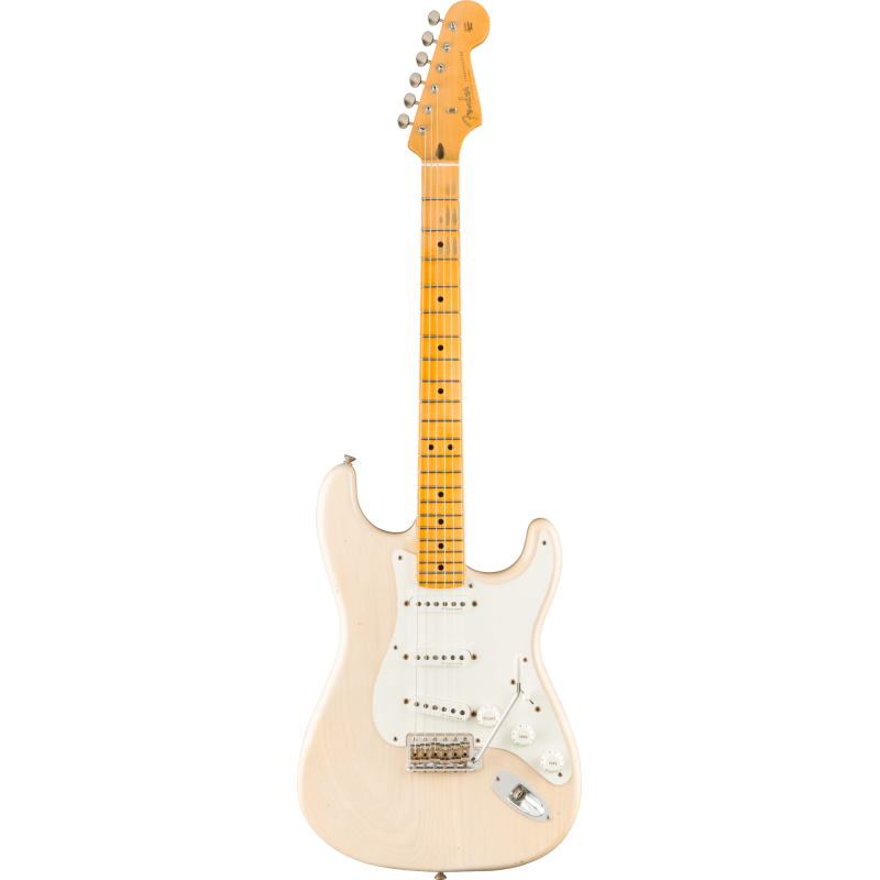 FENDER CUSTOM SHOP Eric Clapton Signature Stratocaster Journeyman Relic touche erable Aged White Blonde