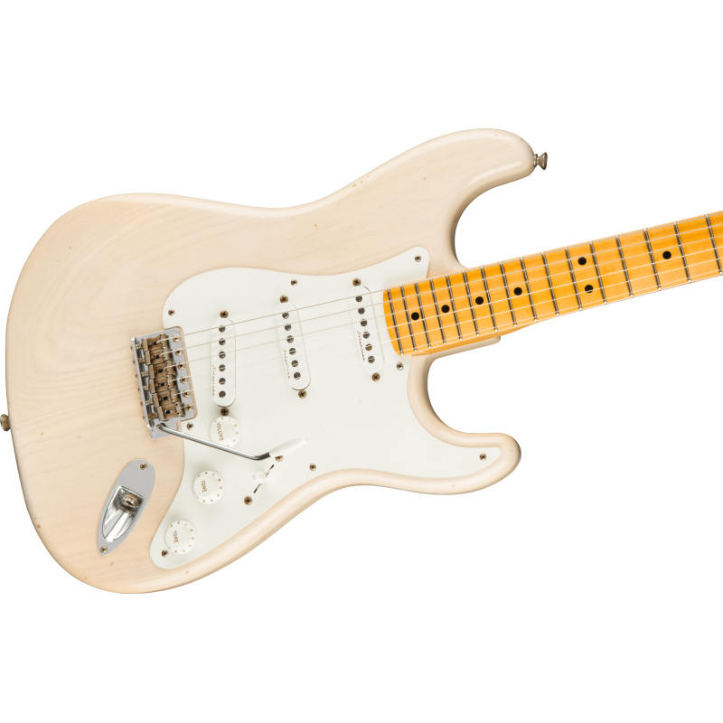 FENDER CUSTOM SHOP Eric Clapton Signature Stratocaster Journeyman Relic touche erable Aged White Blonde