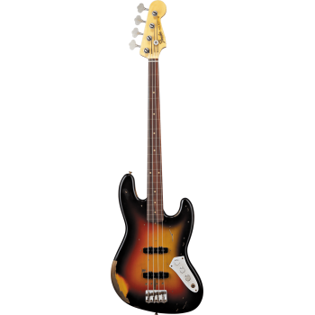 FENDER CUSTOM SHOP Jaco Pastorius Tribute Fretless Jazz Bass touche palissandre 3-Color Sunburst