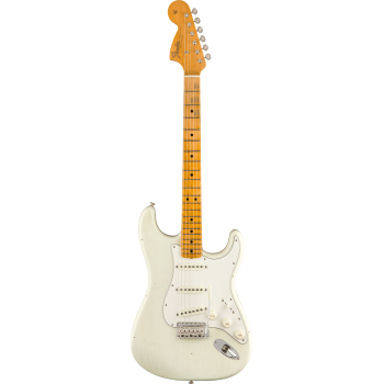 FENDER CUSTOM SHOP Jimi Hendrix Voodoo Child Signature Stratocaster Journeyman Relic touche erable Olympic White