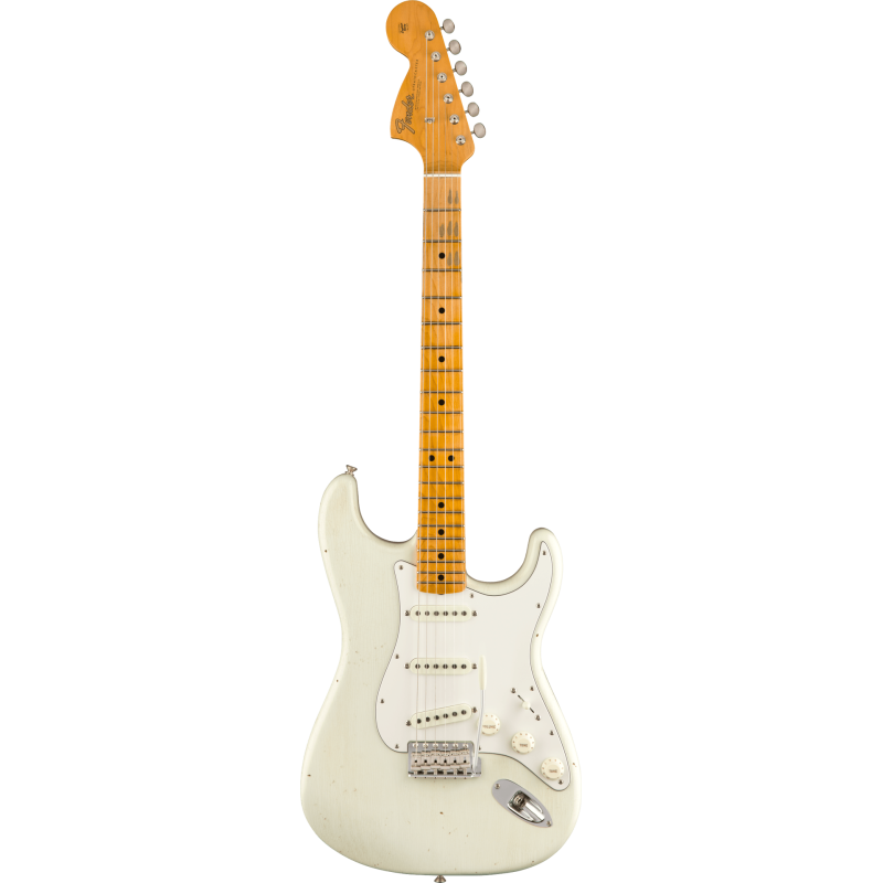 FENDER CUSTOM SHOP Jimi Hendrix Voodoo Child Signature Stratocaster Journeyman Relic touche erable Olympic White