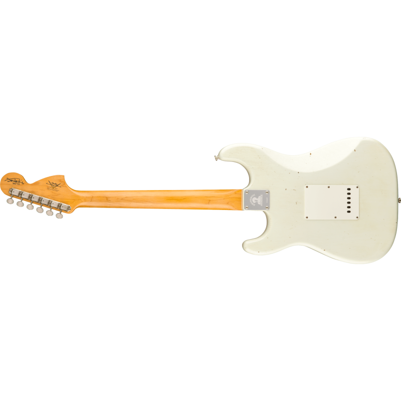 FENDER CUSTOM SHOP Jimi Hendrix Voodoo Child Signature Stratocaster Journeyman Relic touche erable Olympic White