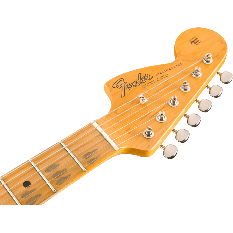 FENDER CUSTOM SHOP Jimi Hendrix Voodoo Child Signature Stratocaster Journeyman Relic touche erable Olympic White