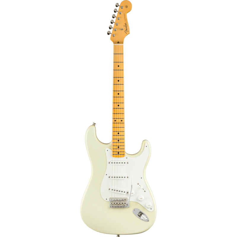 FENDER CUSTOM SHOP Jimmie Vaughan Stratocaster touche erable Aged Olympic White