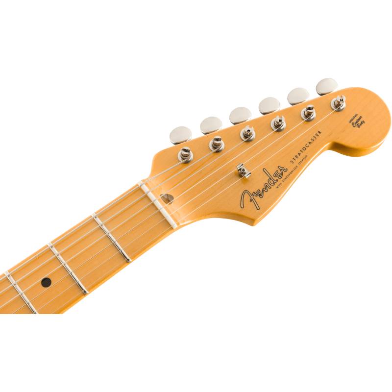FENDER CUSTOM SHOP Jimmie Vaughan Stratocaster touche erable Aged Olympic White