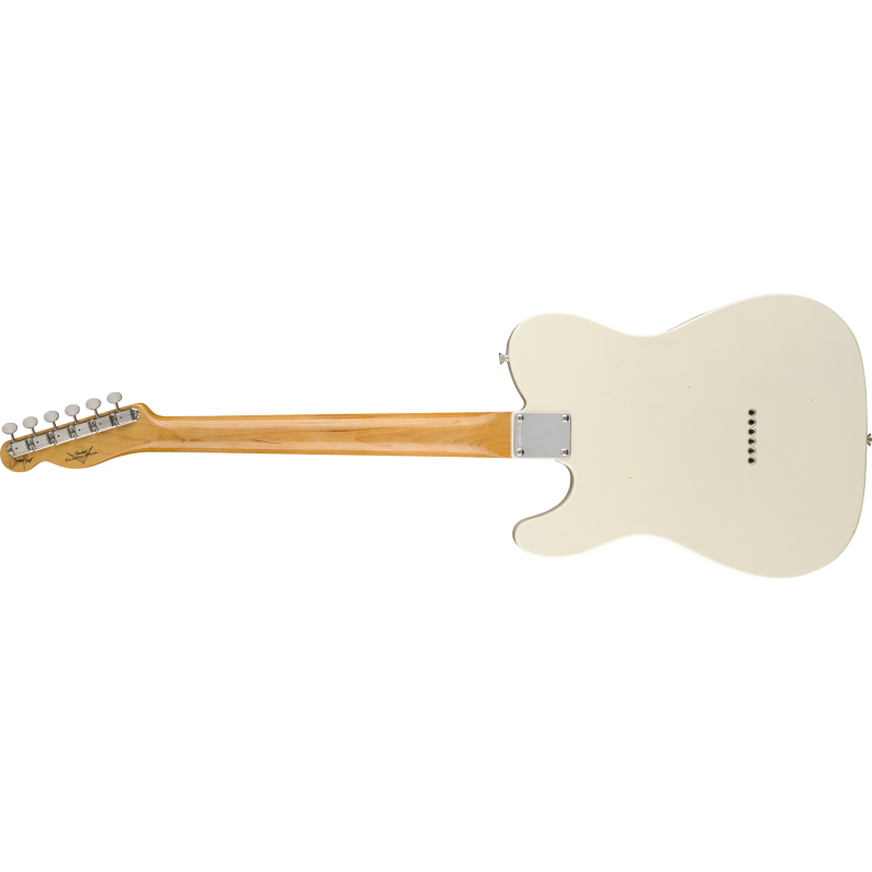 FENDER CUSTOM SHOP Jimmy Page Signature Telecaster Journeyman Relic touche palissandre White Blonde