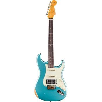 FENDER CUSTOM SHOP Limited Edition '59 Stratocaster HSS Relic touche palissandre Daphne Blue Metallic
