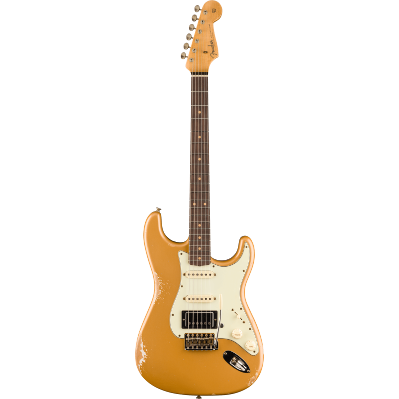 FENDER CUSTOM SHOP Limited Edition '59 Stratocaster HSS Relic touche palissandre Desert Sand Metallic