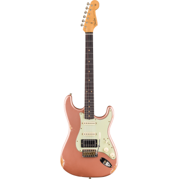 FENDER CUSTOM SHOP Limited Edition '59 Stratocaster HSS Relic touche palissandre Shell Pink Metallic
