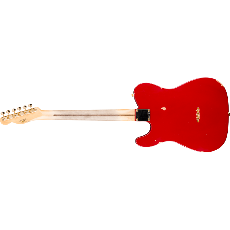FENDER CUSTOM SHOP Limited Edition Hotshot Telecaster Relic 1-Piece Quartersawn Maple Neck Aged Cimarron Red