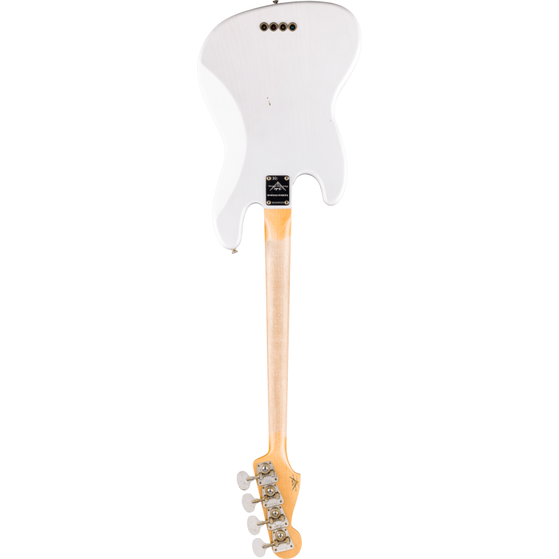FENDER CUSTOM SHOP Limited Edition Jazz Bass Special Journeyman Relic touche palissandre White Blonde