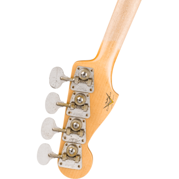FENDER CUSTOM SHOP Limited Edition Jazz Bass Special Journeyman Relic touche palissandre White Blonde