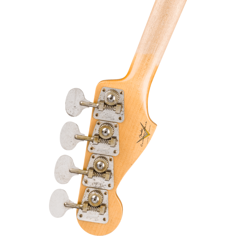 FENDER CUSTOM SHOP Limited Edition Jazz Bass Special Journeyman Relic touche palissandre White Blonde