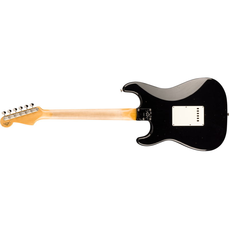 FENDER CUSTOM SHOP Limited Edition Roasted Stratocaster Journeyman Relic avec Closet Classic Hardware touche palissandre Black