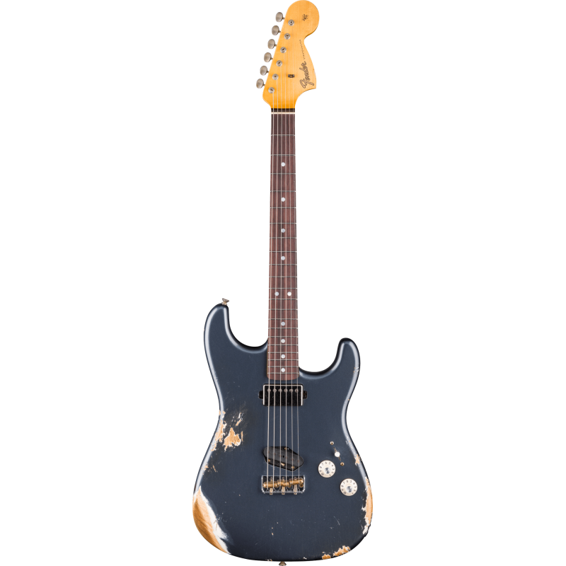 FENDER CUSTOM SHOP Limited Edition Strat SH Heavy Relic touche palissandre Aged Charcoal Frost Metallic