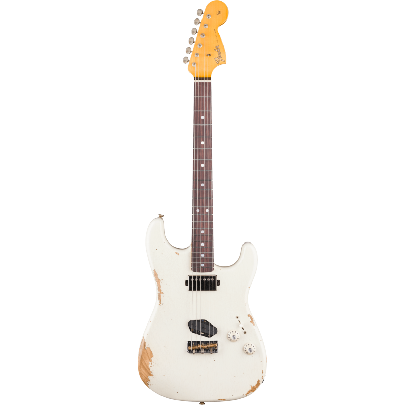 FENDER CUSTOM SHOP Limited Edition Strat SH Heavy Relic touche palissandre Aged Olympic White