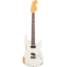 FENDER CUSTOM SHOP Limited Edition Strat SH Heavy Relic touche palissandre Aged Olympic White