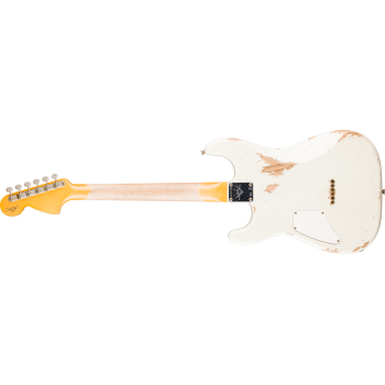 FENDER CUSTOM SHOP Limited Edition Strat SH Heavy Relic touche palissandre Aged Olympic White