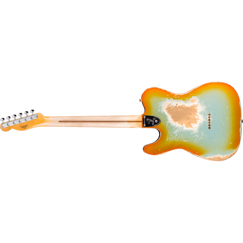 FENDER CUSTOM SHOP Limited Edition Telecaster Custom Super Heavy Relic 1-Piece Quartersawn Maple Neck Twilight Sky