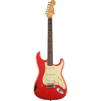 FENDER CUSTOM SHOP Michael Landau Signature 1963 Stratocaster Round-Laminated Rosewood Fiesta Red over 3-Color Sunburst