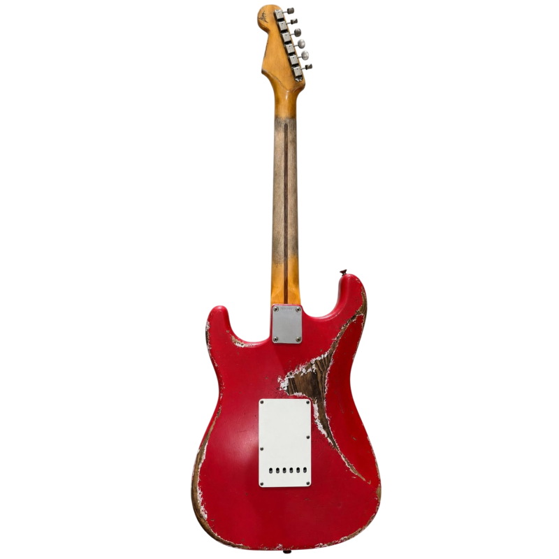 FENDER CUSTOM SHOP Strat '63 Heavy Relic Fiesta Red Masterbuilt Andy Hicks