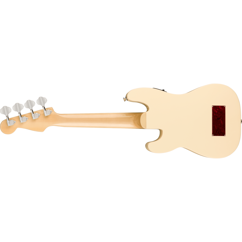 FENDER Fullerton Precision Bass Uke touche Noyer plaque tortoise Olympic White