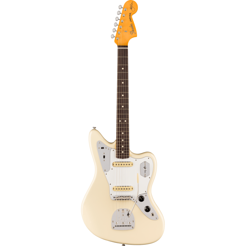 FENDER Johnny Marr Jaguar touche palissandre Olympic White