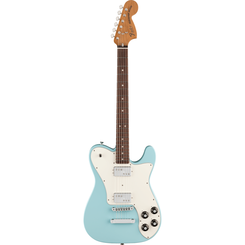 FENDER Kingfish Delta Day Telecaster Deluxe touche palissandre Daphne Blue