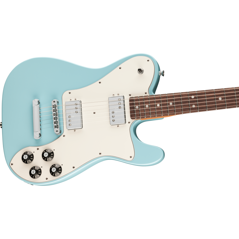 FENDER Kingfish Delta Day Telecaster Deluxe touche palissandre Daphne Blue
