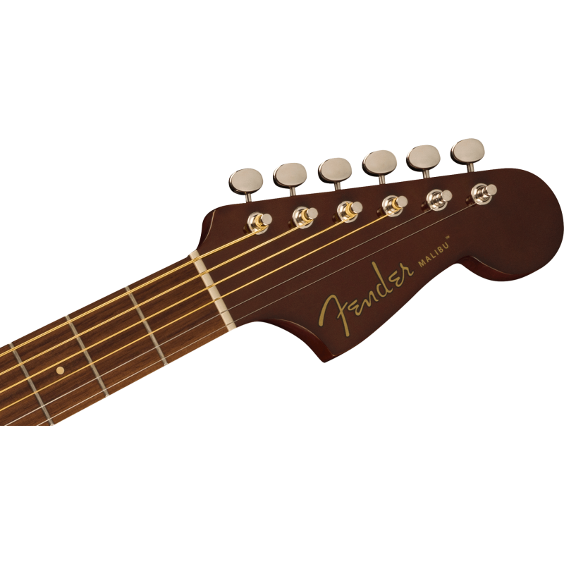 FENDER Malibu Player touche Noyer Gold Pickguard Sunburst