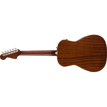 FENDER Malibu Player touche Noyer plaque blanche Fiesta Red