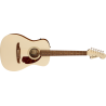 FENDER Malibu Player touche Noyer plaque tortoise Olympic White