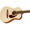 FENDER Malibu Player touche Noyer plaque tortoise Olympic White