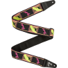 FENDER Neon Monogrammed Strap Pink and Yellow 2"