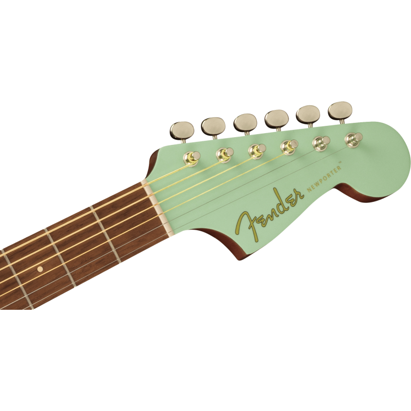 FENDER Newporter Player touche Noyer plaque blanche Surf Green