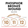 FENDER Phosphor Bronze Acoustic Guitar Strings Ball End 60XL .010-.048 Gauges 6