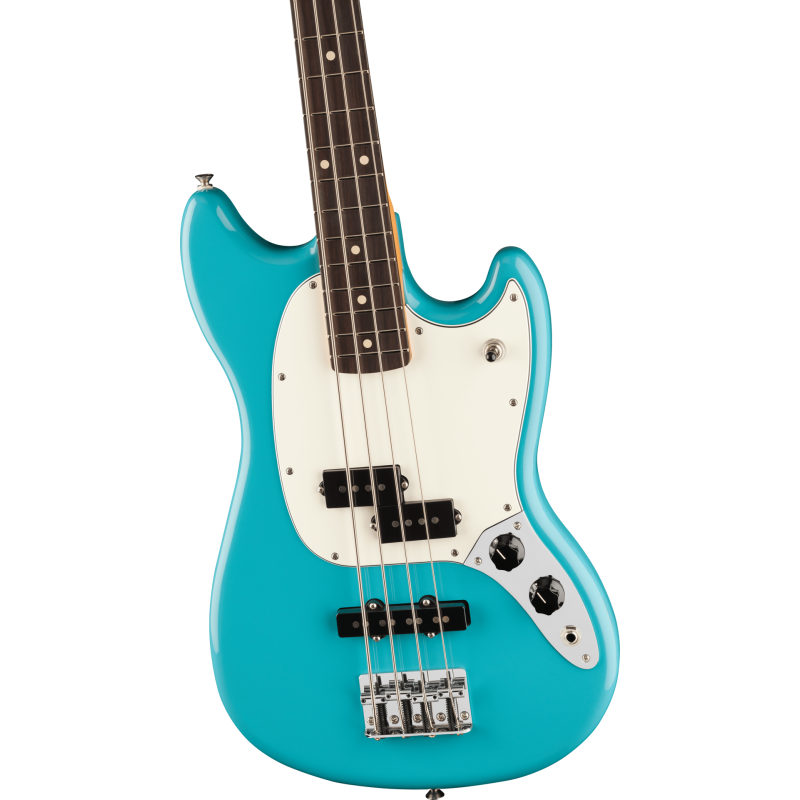 FENDER Player II Mustang Bass PJ touche palissandre Aquatone Blue