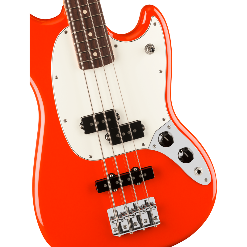FENDER Player II Mustang Bass PJ touche palissandre Coral Red