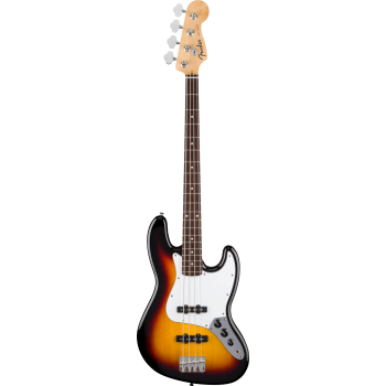 FENDER Standard Jazz Bass touche Laurier plaque blanche 3-Color Sunburst
