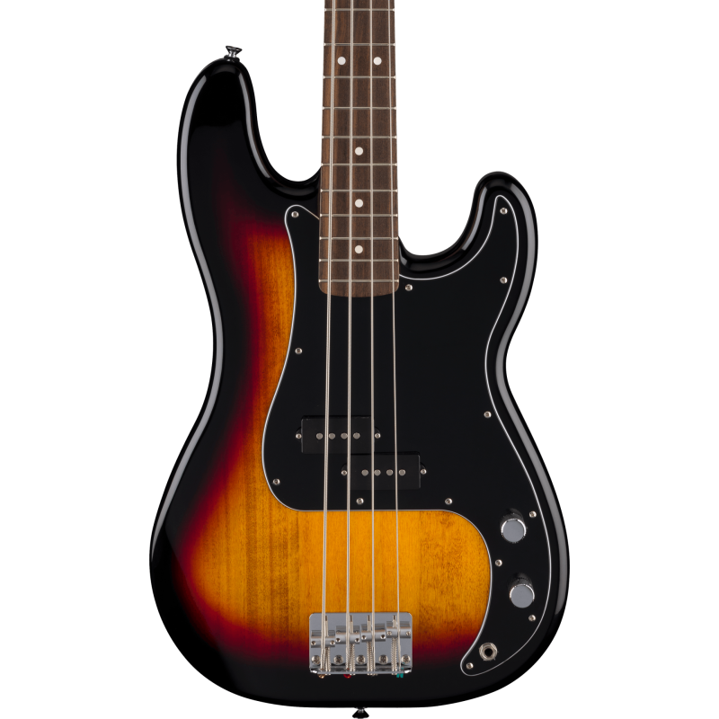 FENDER Standard Precision Bass touche Laurier plaque noire 3-Color Sunburst