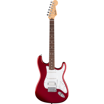 FENDER Standard Stratocaster HSS touche Laurier plaque blanche Candy Cola