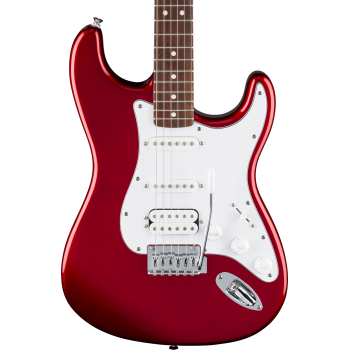 FENDER Standard Stratocaster HSS touche Laurier plaque blanche Candy Cola