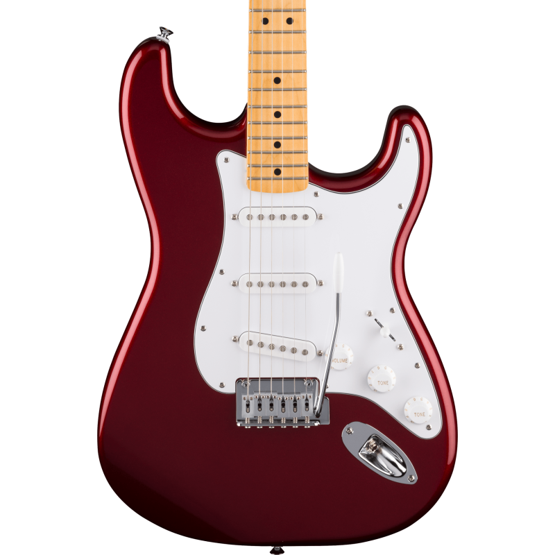 FENDER Standard Stratocaster touche erable plaque blanche Candy Cola