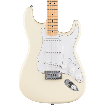 FENDER Standard Stratocaster touche erable plaque blanche Olympic White