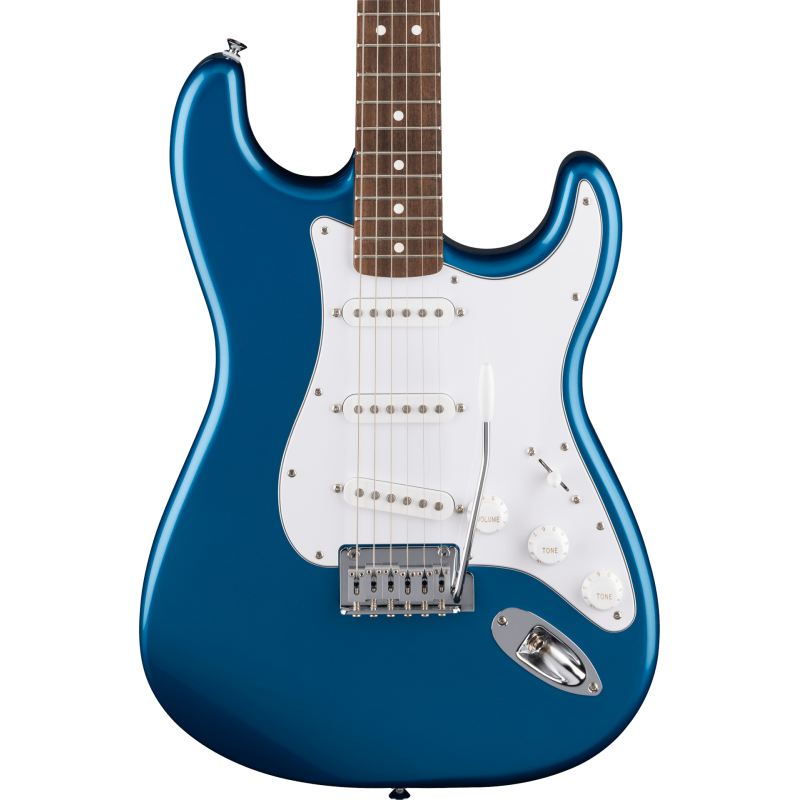 FENDER Standard Stratocaster touche Laurier plaque blanche Aqua Marine Metallic