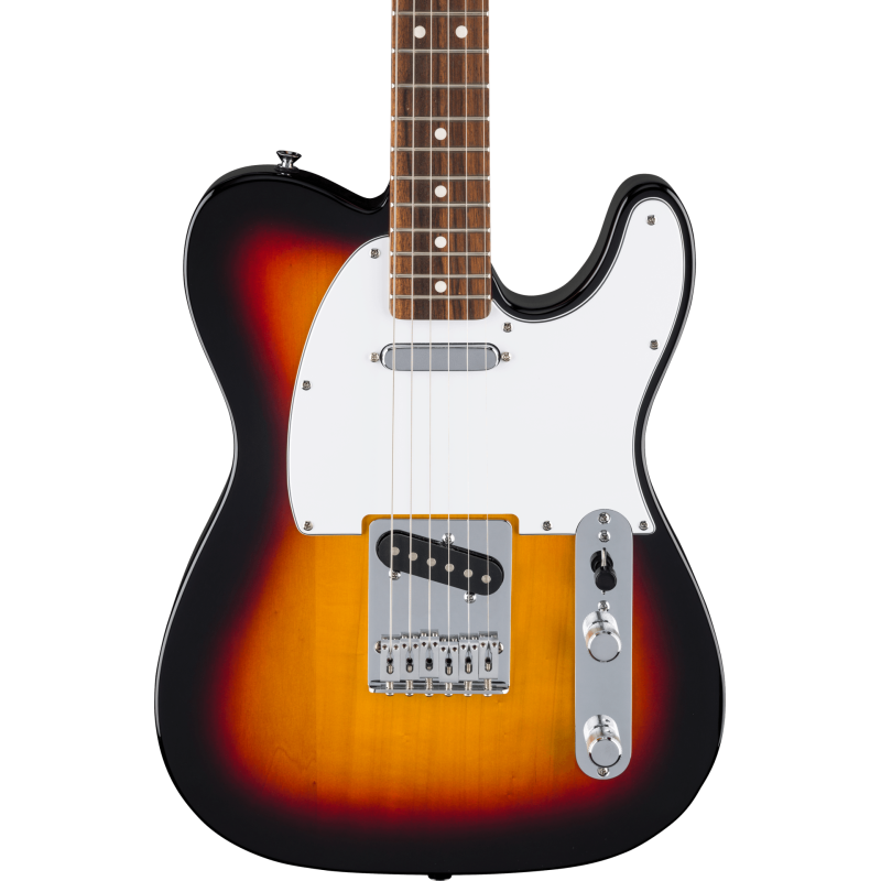 FENDER Standard Telecaster touche Laurier plaque blanche 3-Color Sunburst